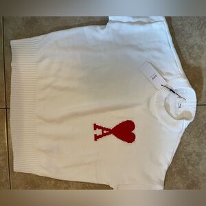 AMI Paris Heart Knit Sweater